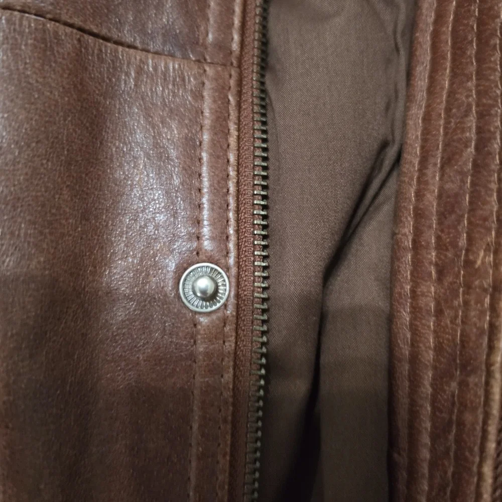 Vintage Madison Creek Outfitters Leather Western Ranch Field Jacket Mens XL